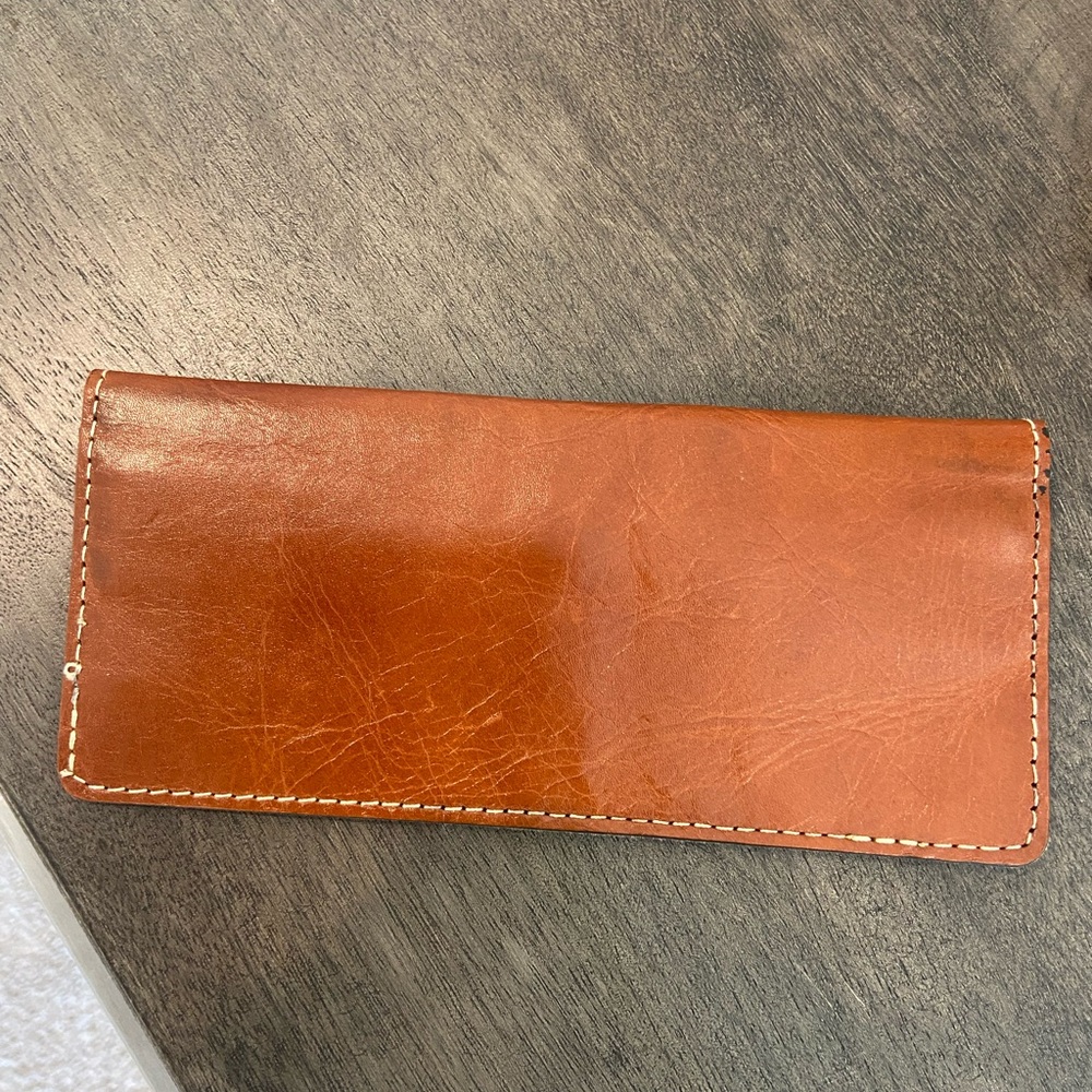 slim Leather Patricia Nash Valentia sleeve magnetic closure card cash holder - Picture 3 of 16